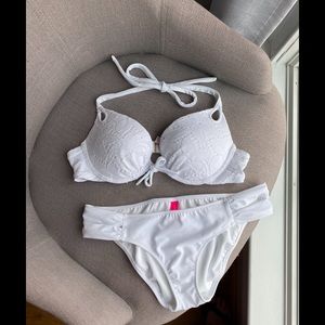 Victoria’s Secret white eyelet bikini